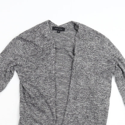 Womens UK Size 6 New Look Grey Cardigan Jumper