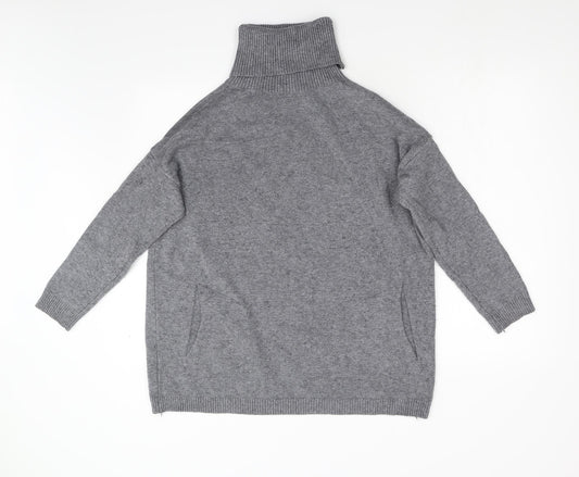 Womens UK Size M Preworn Grey Pullover Jumper