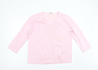 Joy Womens Pink   Pullover Jumper Size 18