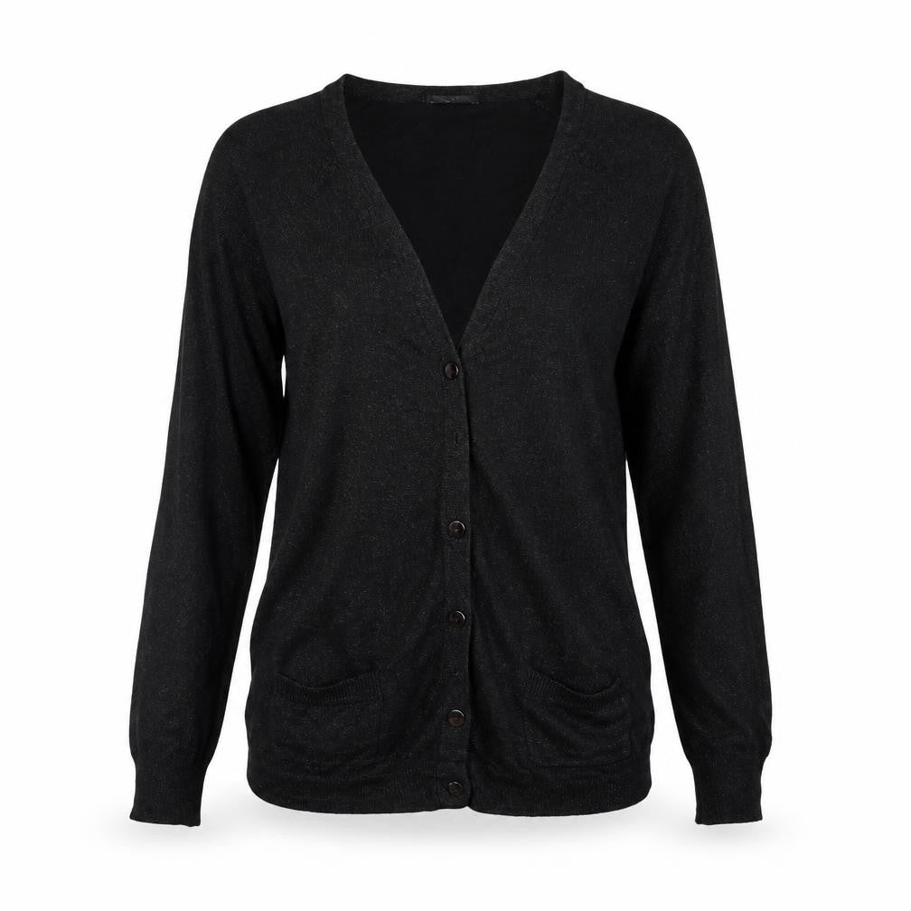 Womens UK Size 14 Topshop Black Cardigan Jumper