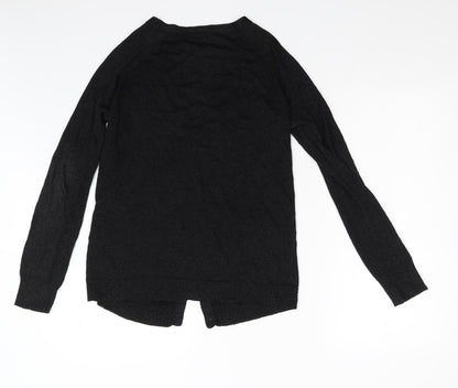 Womens UK Size 14 Topshop Black Cardigan Jumper