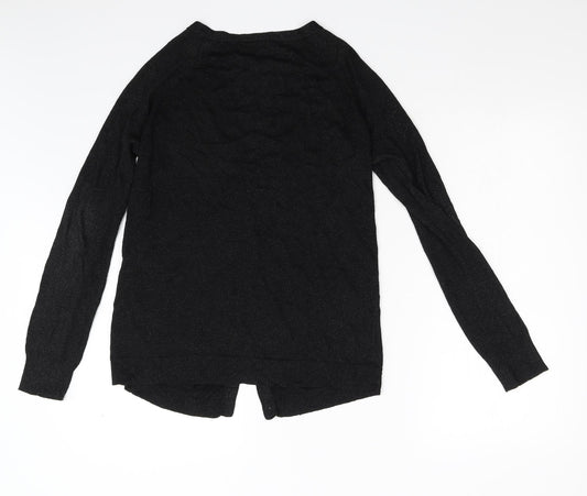 Womens UK Size 14 Topshop Black Cardigan Jumper