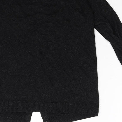 Womens UK Size 14 Topshop Black Cardigan Jumper