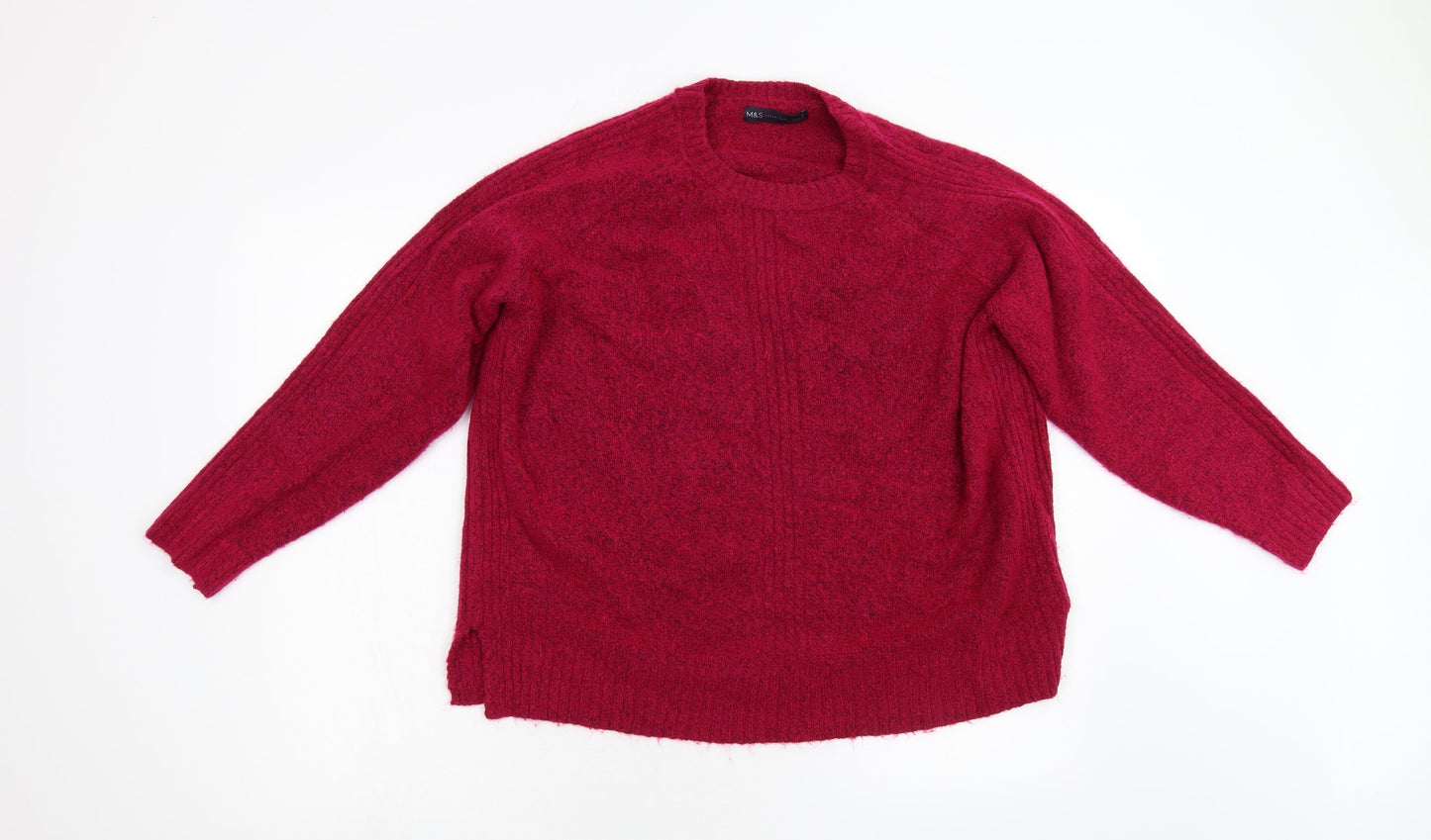 Womens UK Size L M&S Pink Pullover Jumper