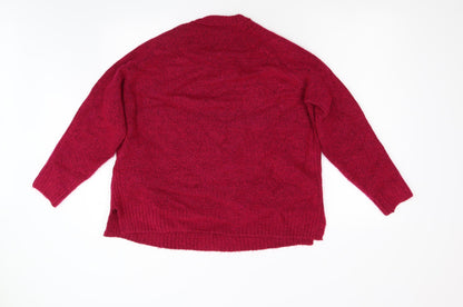Womens UK Size L M&S Pink Pullover Jumper