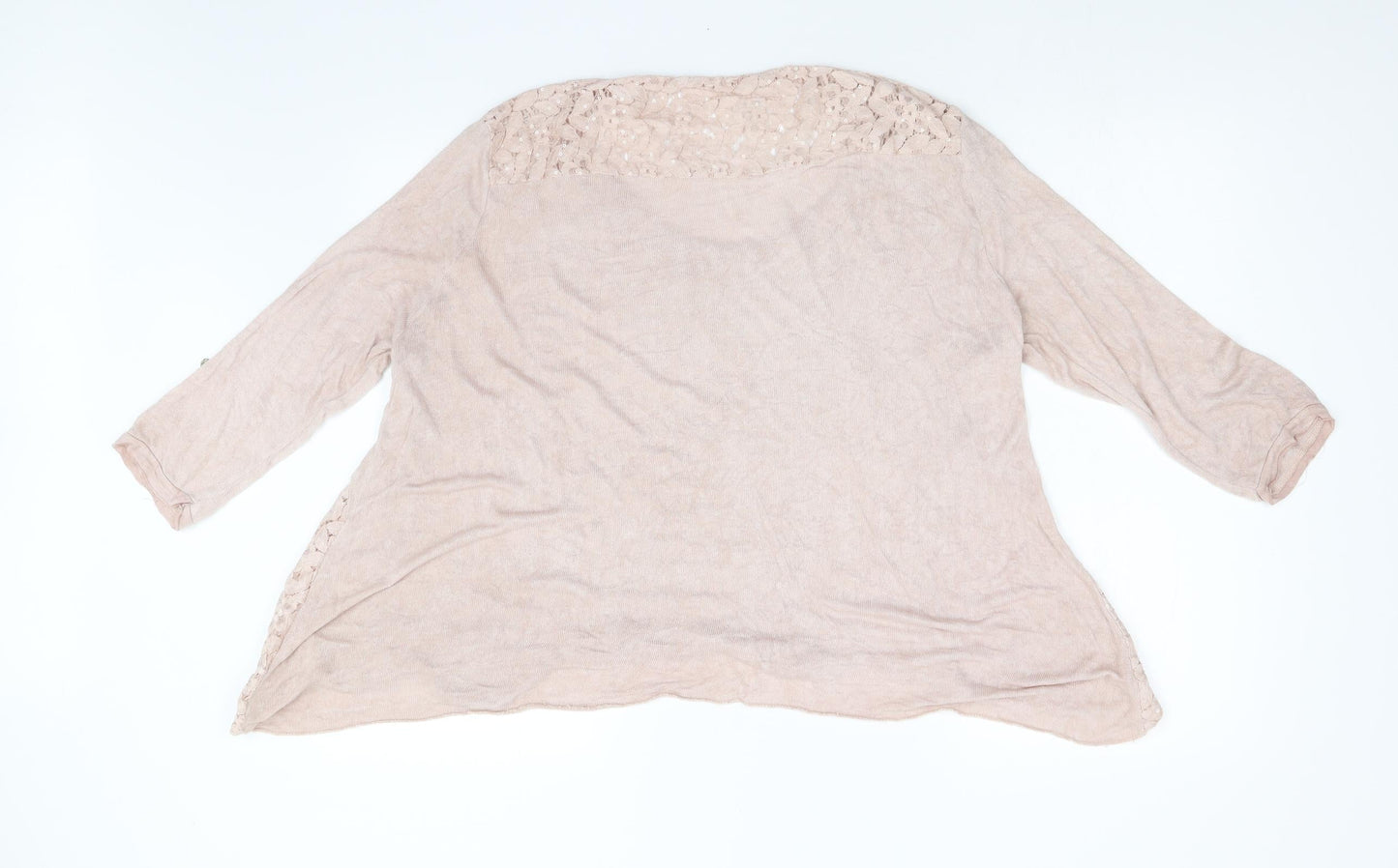 Womens UK Size L Preworn Pink Pullover Jumper