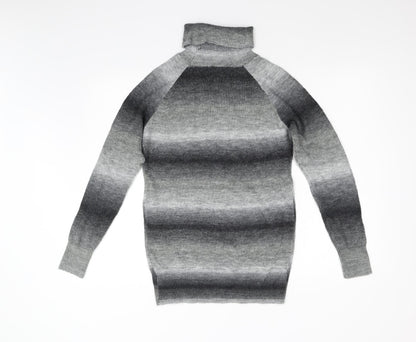 Evie Girls Grey  Knit Pullover Jumper Size 12 Years