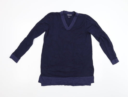 Lands End Womens Blue  Knit Pullover Jumper Size S