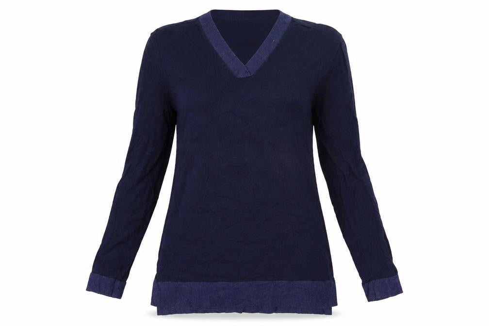 Womens UK Size S Lands End Blue Pullover Jumper