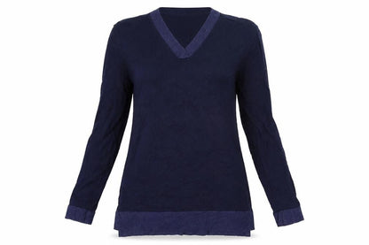 Womens UK Size S Lands End Blue Pullover Jumper