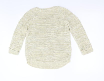 Womens UK Size S Wallis Gold Pullover Jumper