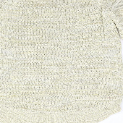 Womens UK Size S Wallis Gold Pullover Jumper