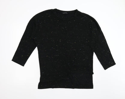 Womens UK Size L Made in Italy Black Pullover Jumper