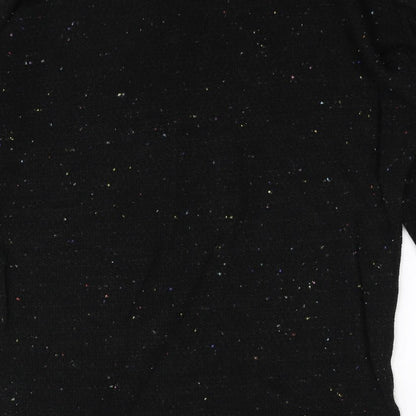 Womens UK Size L Made in Italy Black Pullover Jumper
