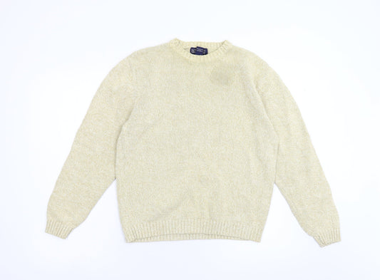 Lands End Womens Yellow  Knit Pullover Jumper Size S