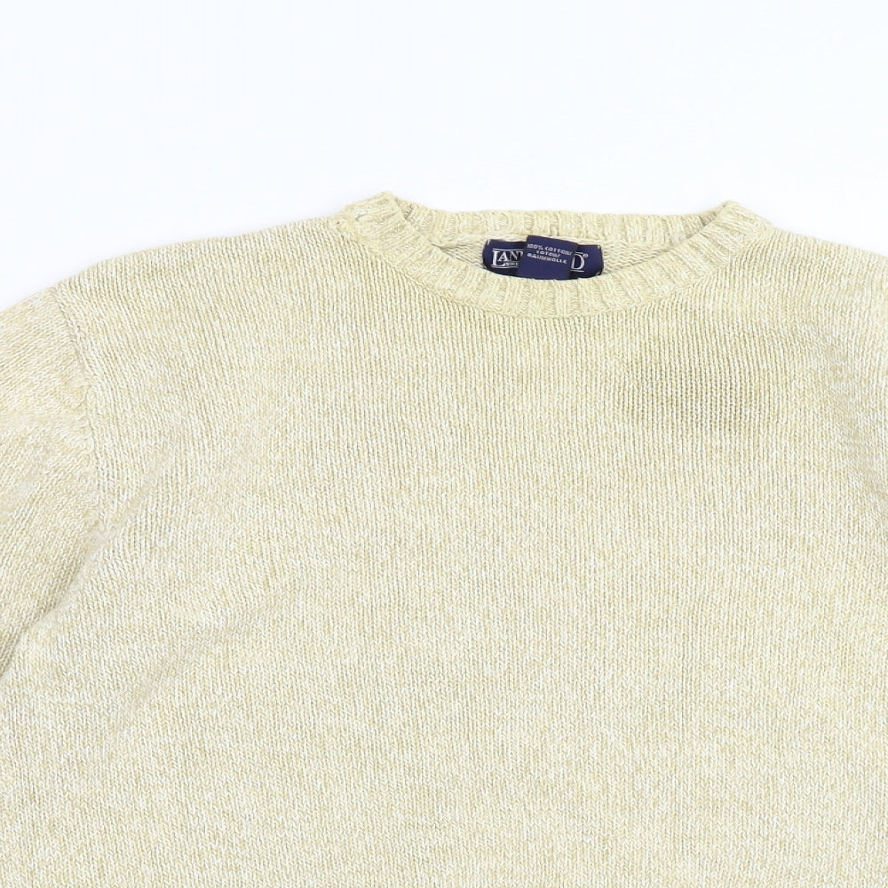 Womens UK Size S Lands End Yellow Pullover Jumper