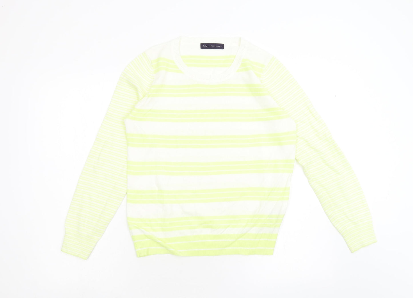 Womens UK Size 8 M&S Yellow Pullover Jumper