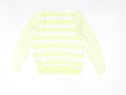 Womens UK Size 8 M&S Yellow Pullover Jumper