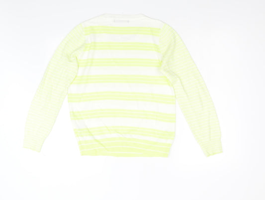 Womens UK Size 8 M&S Yellow Pullover Jumper