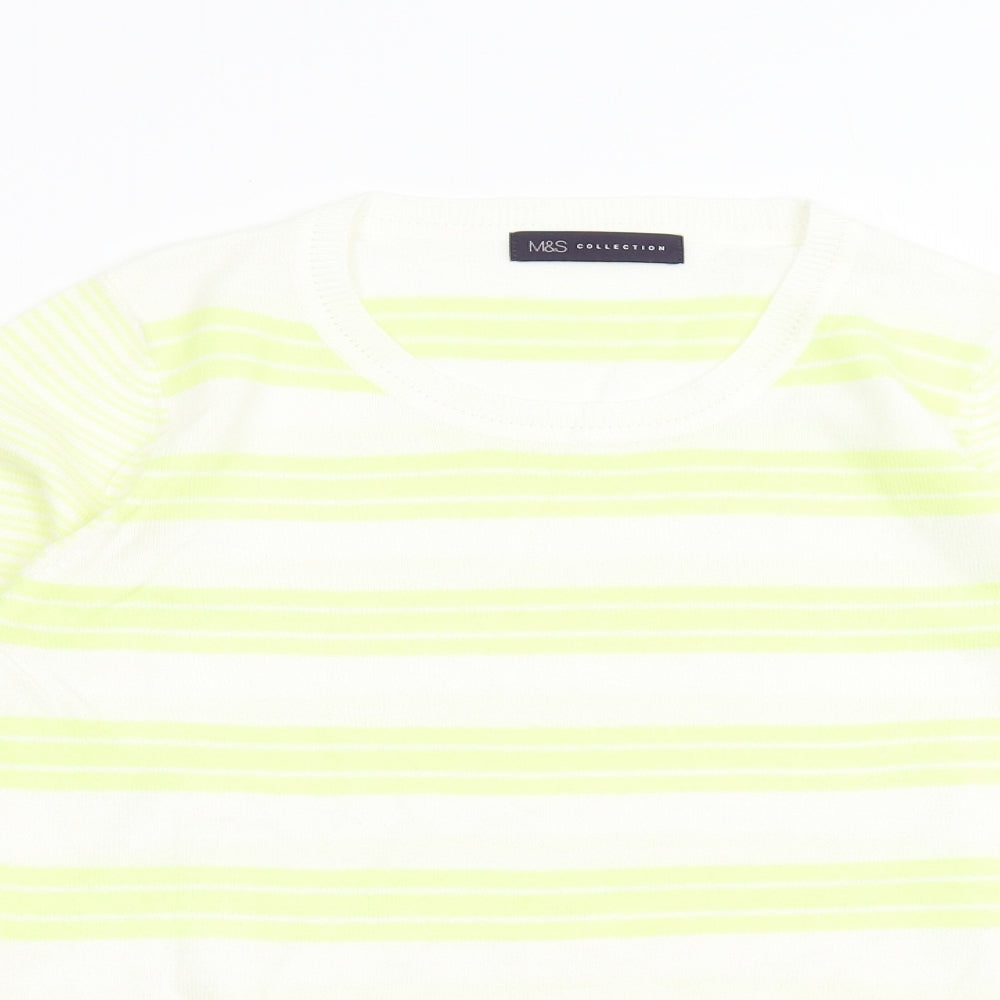 Womens UK Size 8 M&S Yellow Pullover Jumper