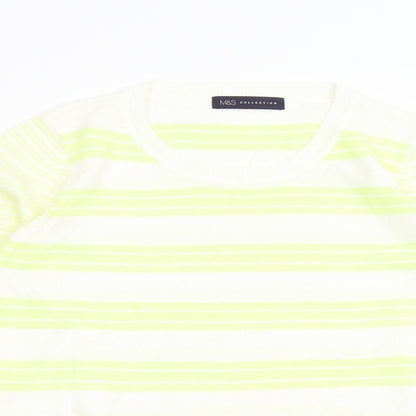 Womens UK Size 8 M&S Yellow Pullover Jumper