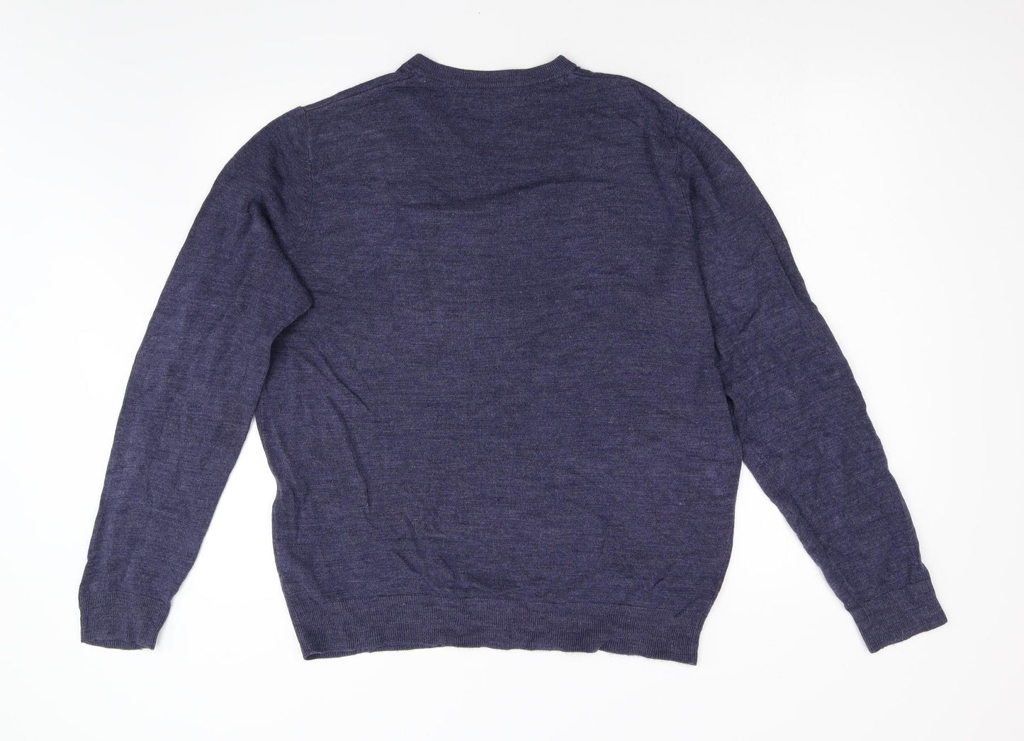 Maine Mens Blue  Knit Pullover Jumper Size M