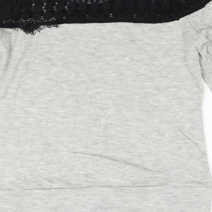 Glamous Womens Grey   Pullover Jumper Size 12