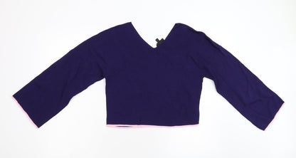 Womens UK Size 12 Topshop Blue Pullover Jumper