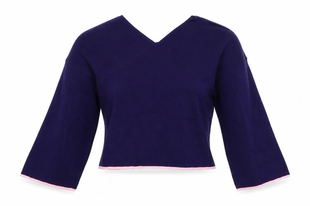 Womens UK Size 12 Topshop Blue Pullover Jumper