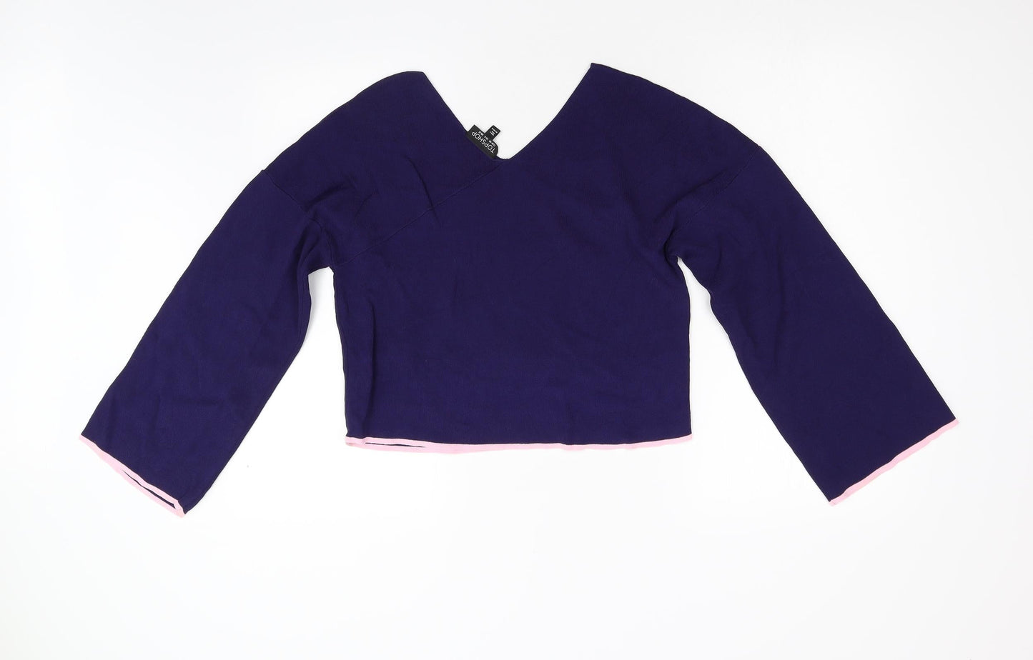 Womens UK Size 12 Topshop Blue Pullover Jumper