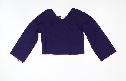 Womens UK Size 12 Topshop Blue Pullover Jumper