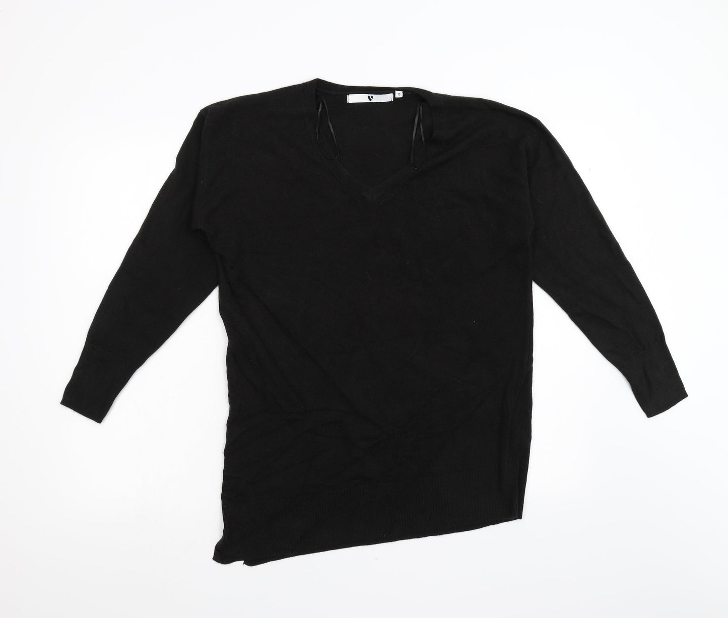 Womens UK Size 12 Very Black Pullover Jumper