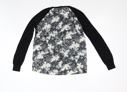 Womens UK Size S Oasis Black Pullover Jumper