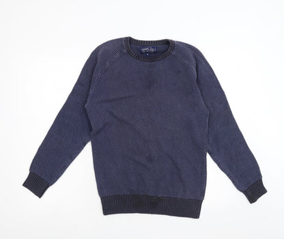 South Coast Mens Blue  Knit Pullover Jumper Size S
