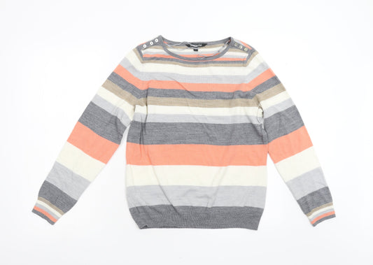 Womens UK Size 12 Bonmarché Multicoloured Pullover Jumper