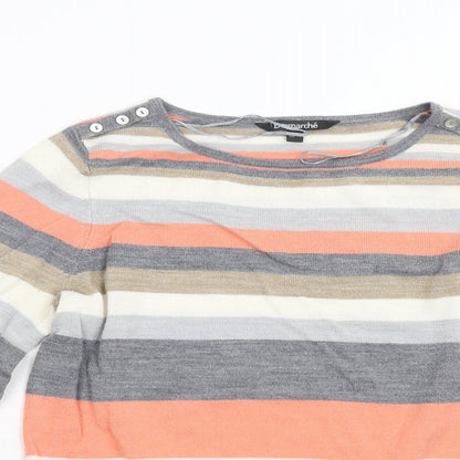 Womens UK Size 12 Bonmarché Multicoloured Pullover Jumper