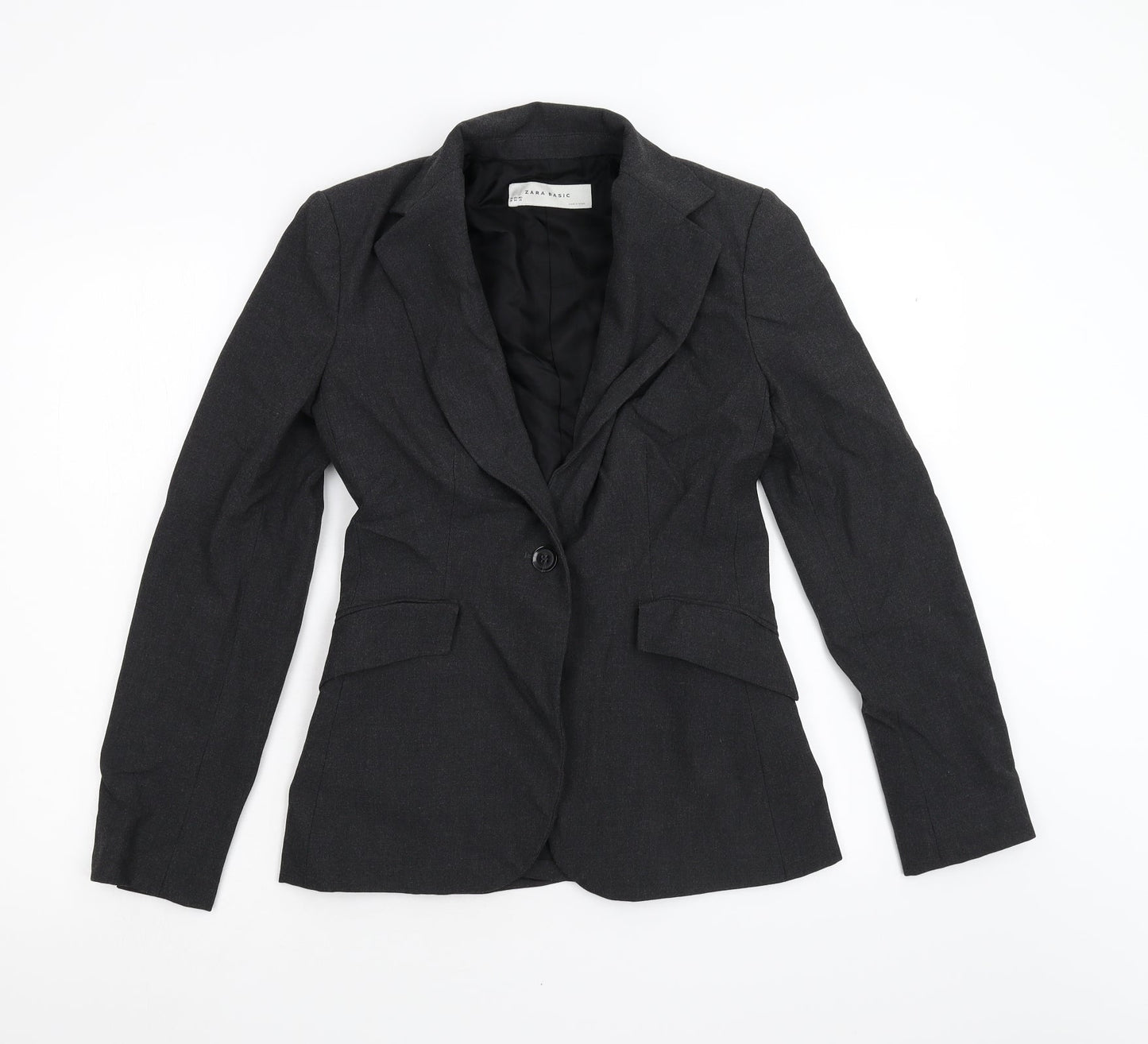Womens UK Size 8 Zara Regular Grey Blazer