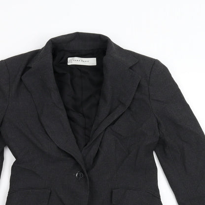 Womens UK Size 8 Zara Regular Grey Blazer