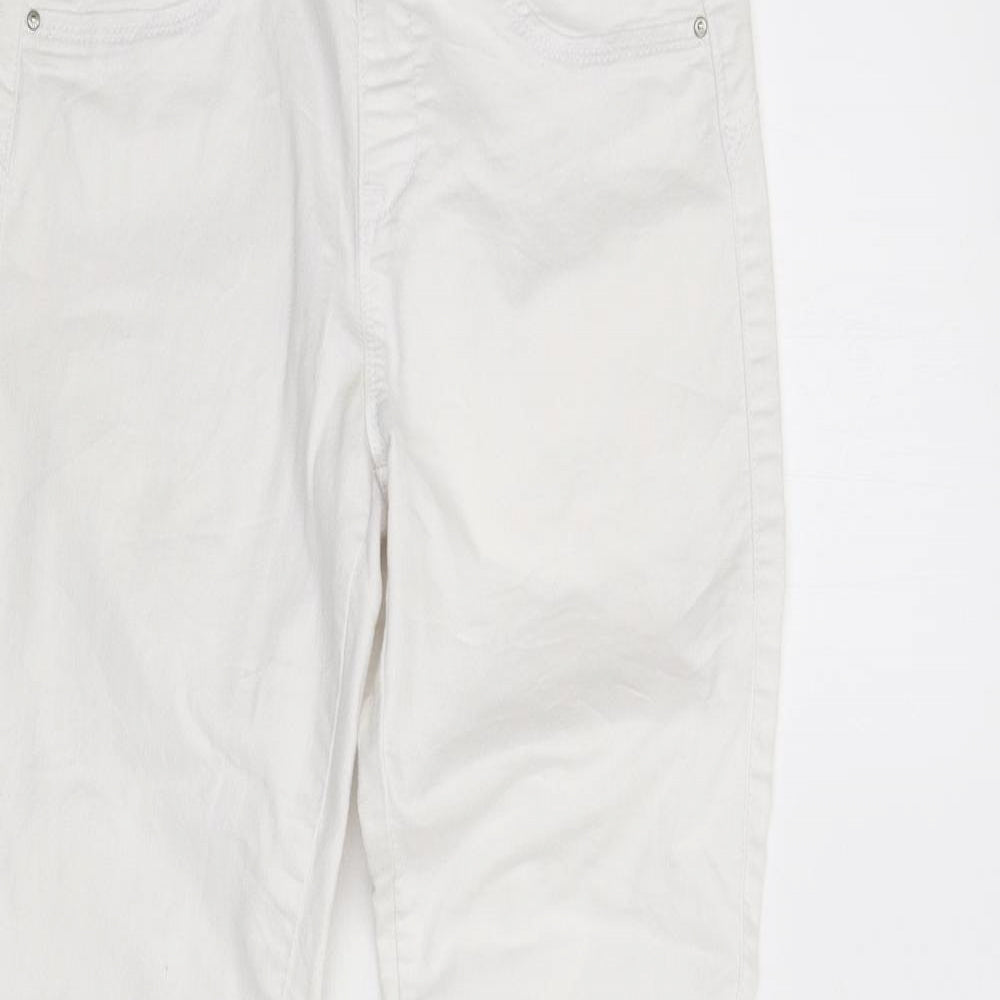 Primark Womens White  Denim Skinny Jeans Size 6 L28 in