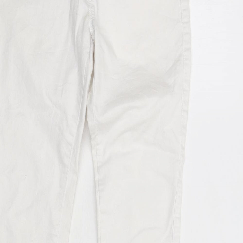 Primark Womens White  Denim Skinny Jeans Size 6 L28 in