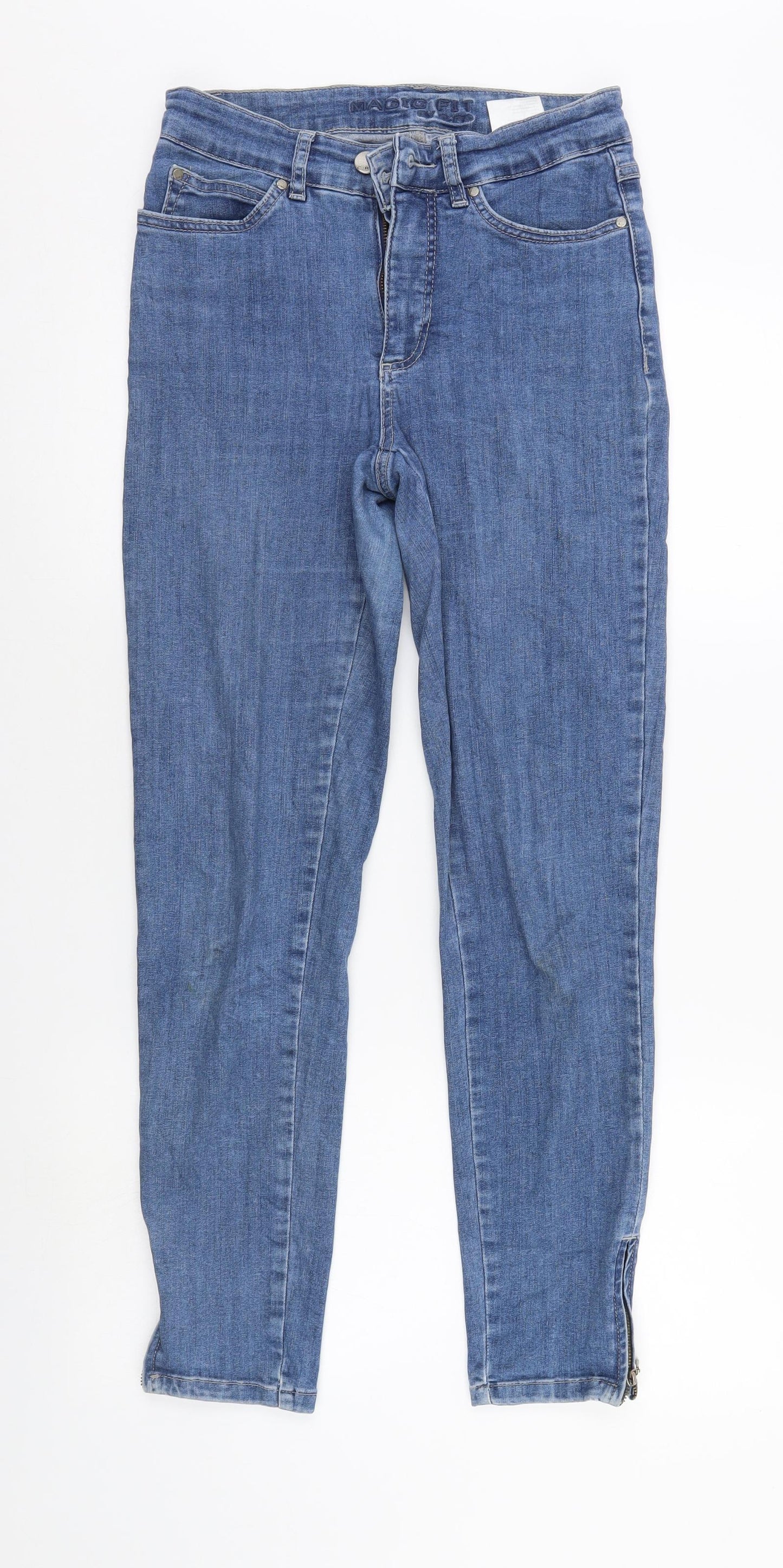 C.RO Womens Blue  Denim Straight Jeans Size 8 L26 in
