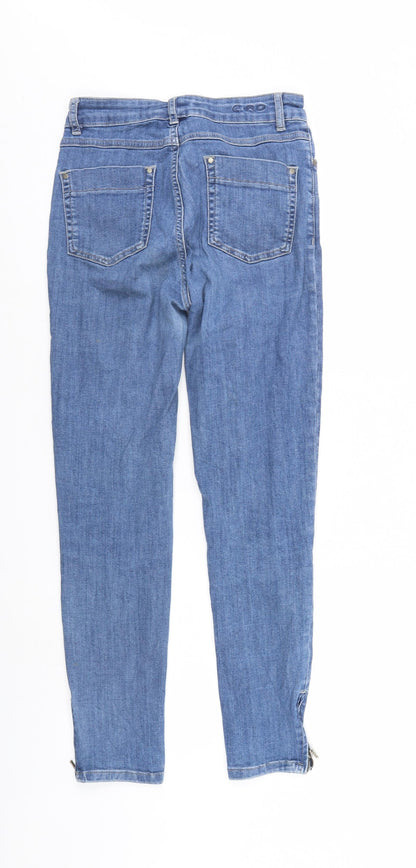 C.RO Womens Blue  Denim Straight Jeans Size 8 L26 in