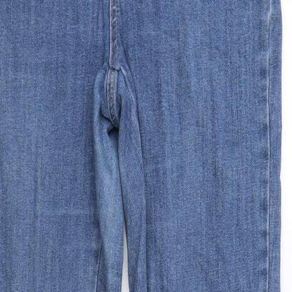 C.RO Womens Blue  Denim Straight Jeans Size 8 L26 in