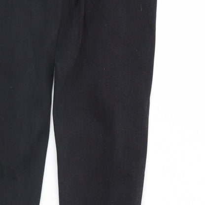 Womens UK Size 8 Preworn Regular Fit Skinny Black Jeans