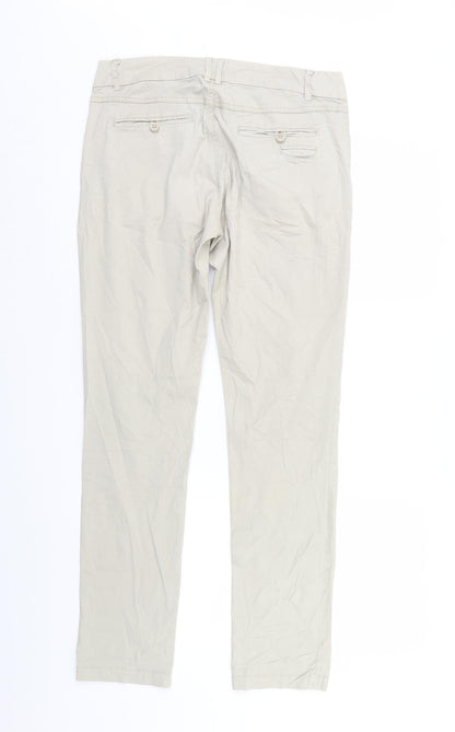 LOGG Womens Beige   Straight Jeans Size 10 L30 in