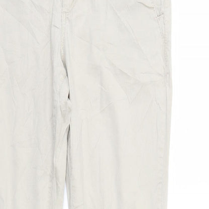 LOGG Womens Beige   Straight Jeans Size 10 L30 in