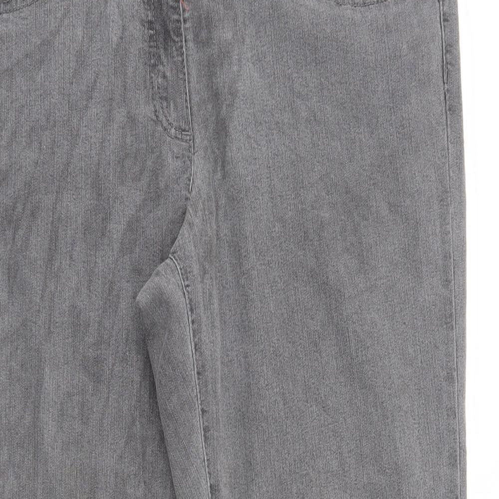 Bexleys Womens Grey  Denim Straight Jeans Size 38 in L27 in
