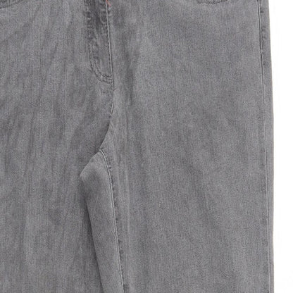 Bexleys Womens Grey  Denim Straight Jeans Size 38 in L27 in