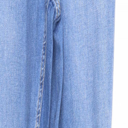 Womens UK Size 10 Studio Regular Fit Straight Blue Jeans