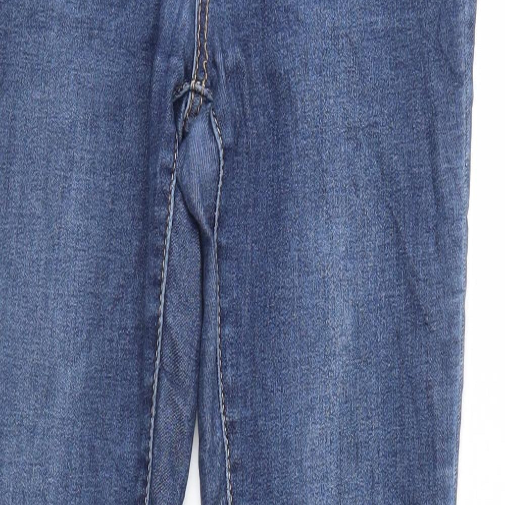 Womens UK Size 8 Preworn Regular Fit Skinny Blue Jeans